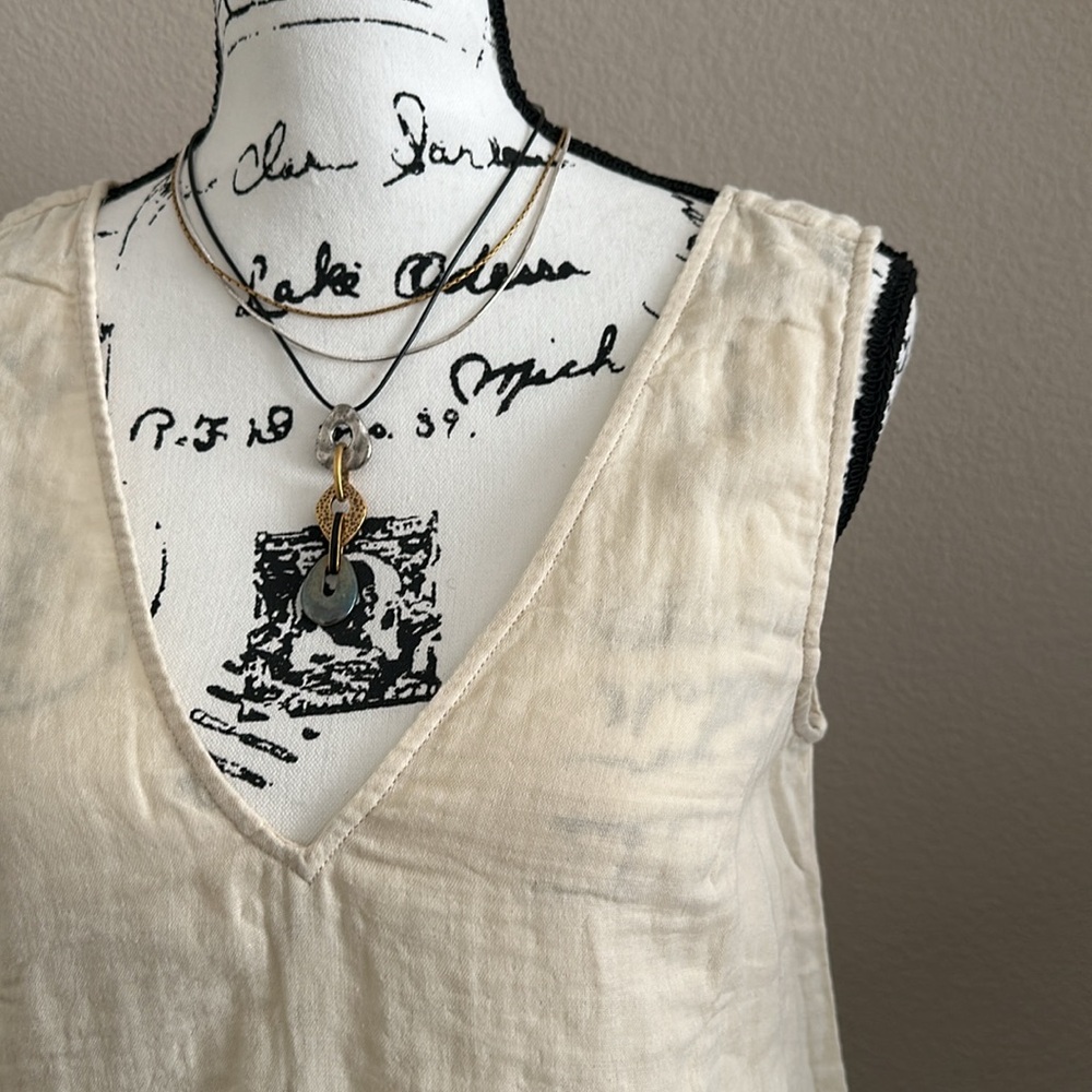 NWT Calme By Johnny Was | Drape V-Neck Top - Picture 4 of 8